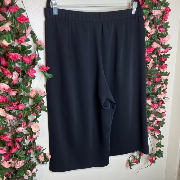 🌹J.Jill Black Gaucho Pants Women’s Medium Flowy Comfort Casual Work Office - Picture 2 of 9